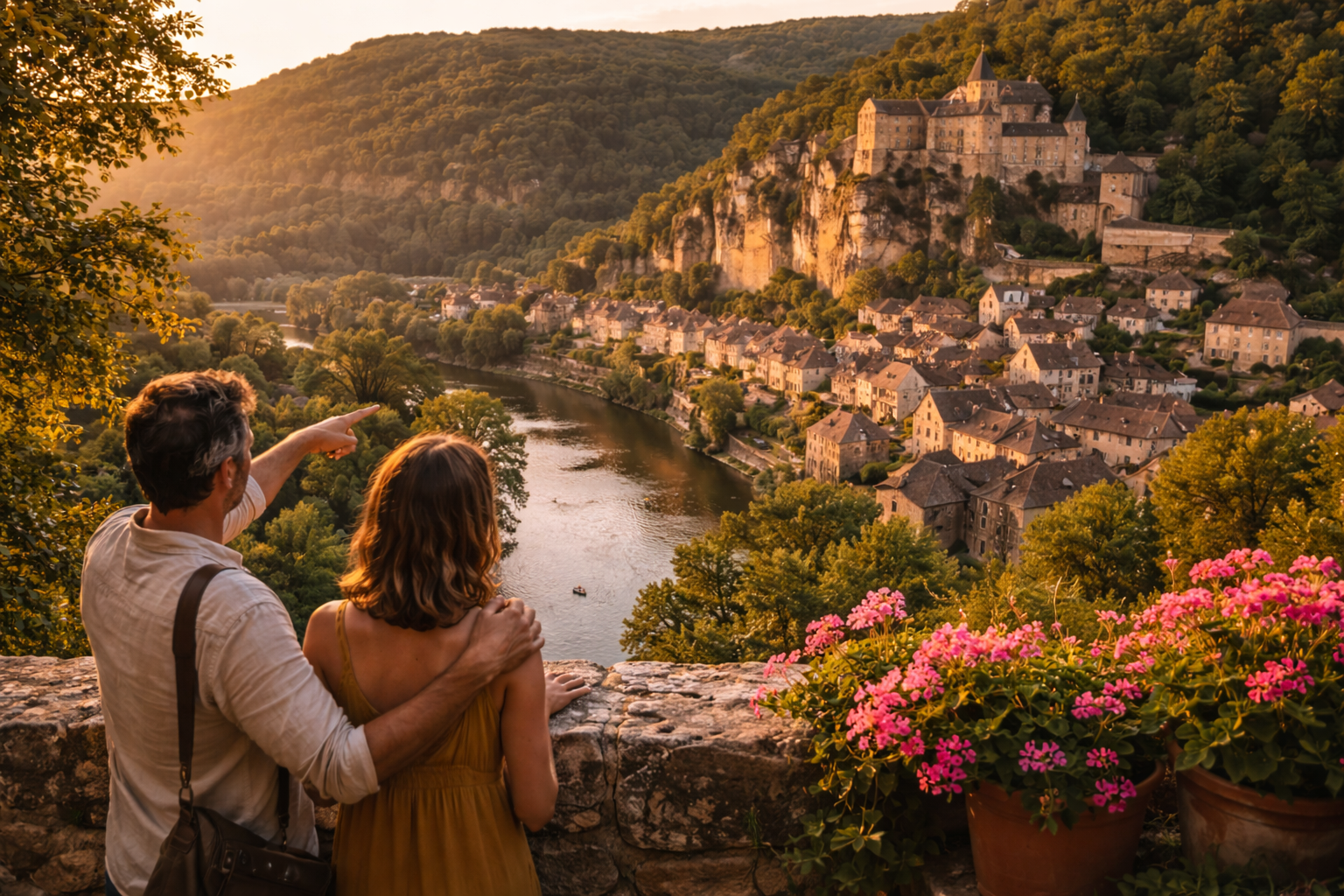Explorez les villages perchés et les paysages emblématiques du Périgord Noir pour organiser votre séjour autour de Sarlat entre patrimoine, nature et panoramas d’exception.